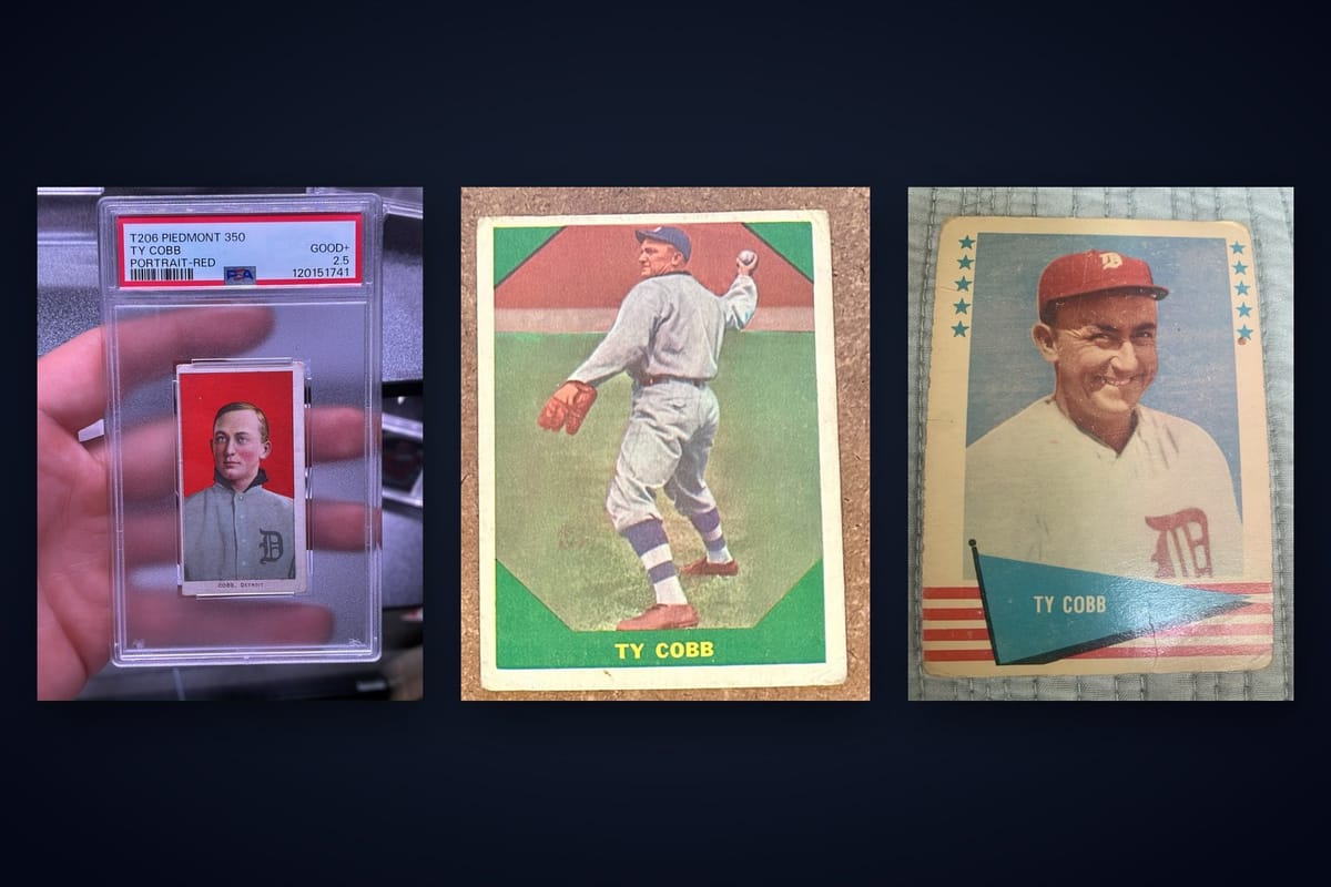 Ty Cobb Cards Worth Money: Values, Grading & Top Picks