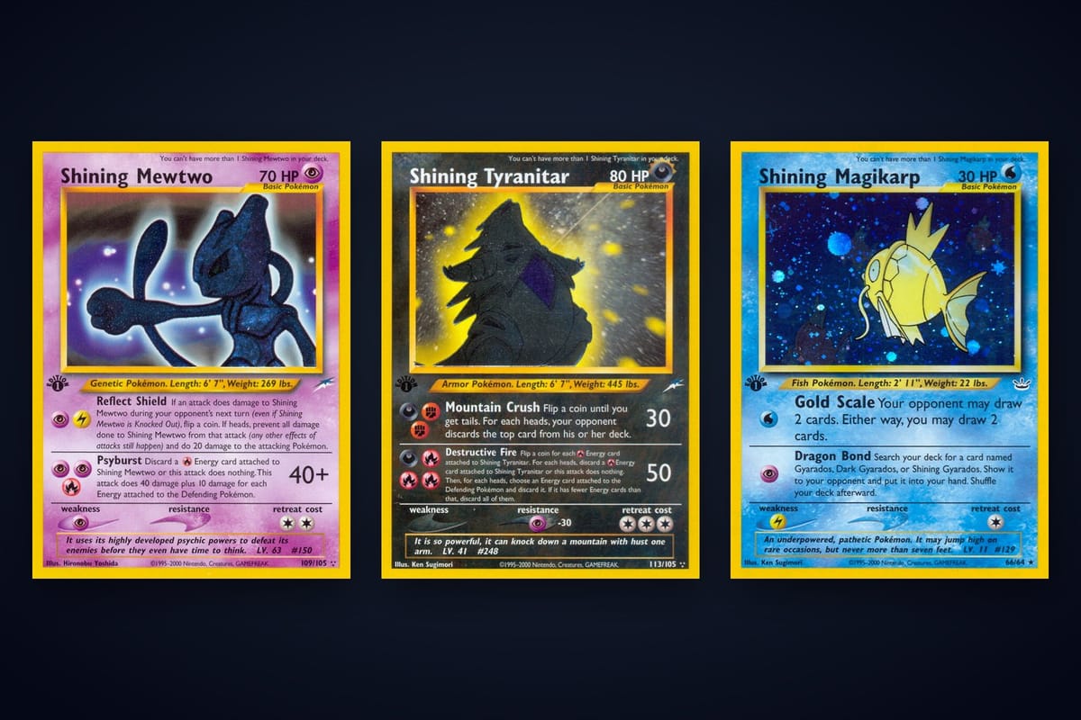 Shining Pokémon Cards Value: Top Cards and Grading Insights