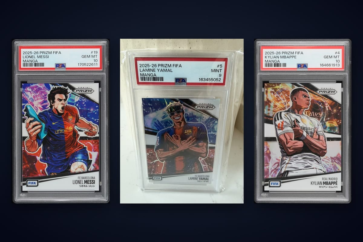 2025 Panini Prizm FIFA Manga PSA 9 vs PSA 10 Value Comparison
