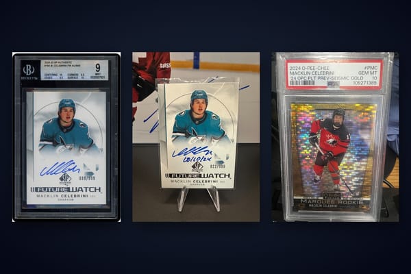 Macklin Celebrini Cards Worth Money: Values, Grading & Best Picks