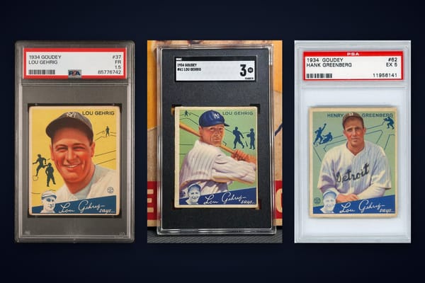 1934 Goudey PSA 9 vs PSA 10 Value: Complete Comparison