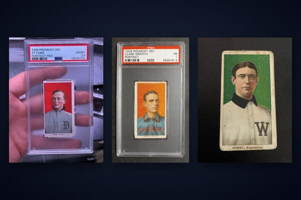 1909 T206 Piedmont 350 Baseball Cards Value Guide